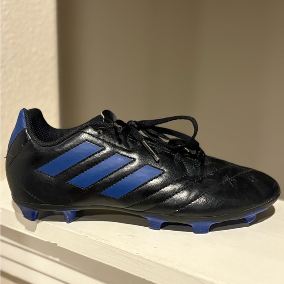 Adidas Goletto VII FG Junior Soccer Cleats FV2894 - Black Blue Youth Size 4.5 Y - Picture 2 of 10